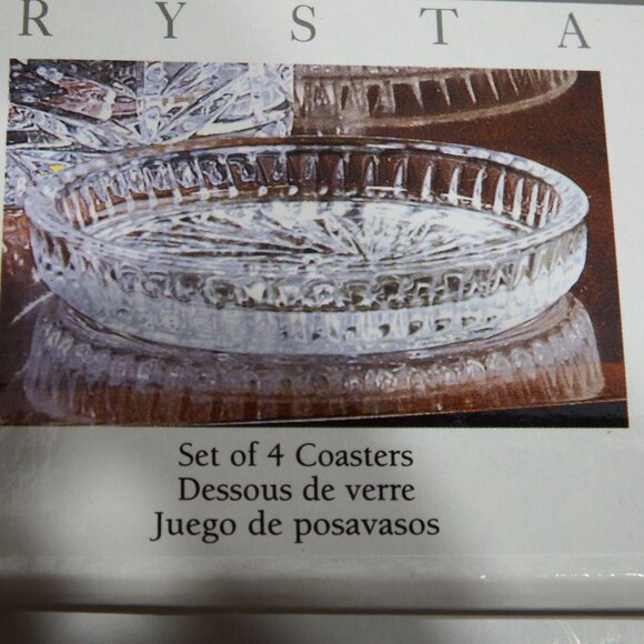 Fifth Avenue “Portico” Poland Crystal 6 Piece Wine Accessory Set w/Original Box - Picture 3 of 16